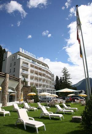Das Waldhotel in Davos. © WELTEXPRESS, Foto: Elke Backert