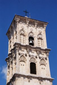 Turm der Lazarus-Kirche in Larnaca. © 2017, BU und Foto: Dr. Bernd Kregel