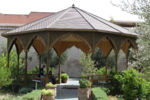 Pavillon im „Geheimen Garten“ in Marrakesch. © 2017, Foto: Dr. Bernd Kregel