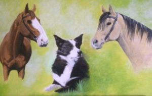 Die drei Lieblinge von Christina M. aus Hessen, 70x40, gemalt Dez. 2016. © 2016, Foto/BU: Maren Ziegenfuß