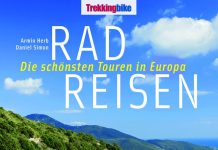 Wer will schöne Bilder von Fahrrad-Abenteuertouren in Europa sehen? – Das Buch „Radreisen“ von Armin Herb und Daniel Simon bietet viele schöne großformatige Bilder samt kleingeistigen Erlebnisaufsätzen