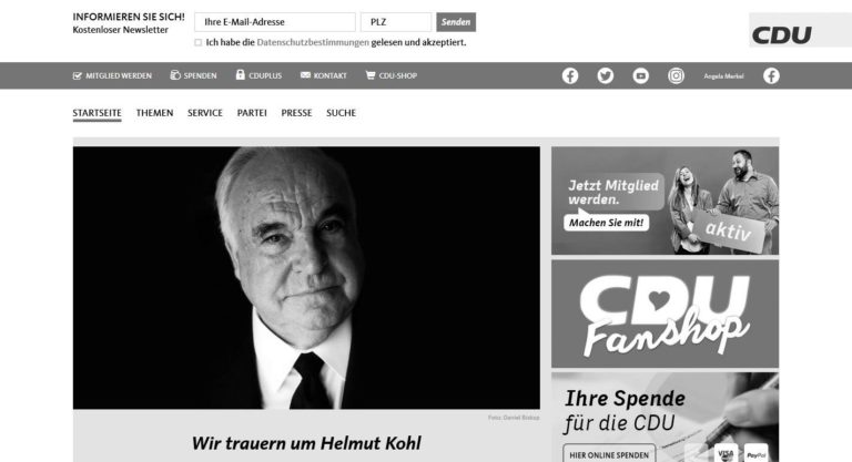 Helmut Kohl ist tot – Das Vermächtnis des „Ewigen Kanzlers“, des „Kanzlers der Einheit“, des „Großen Europäers“ ist in Gefahr