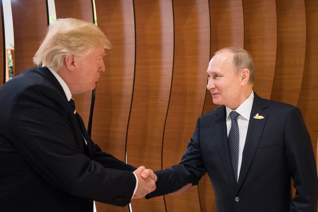 Trump und Putin auf dem Gipfel der G20 in Hamburg.