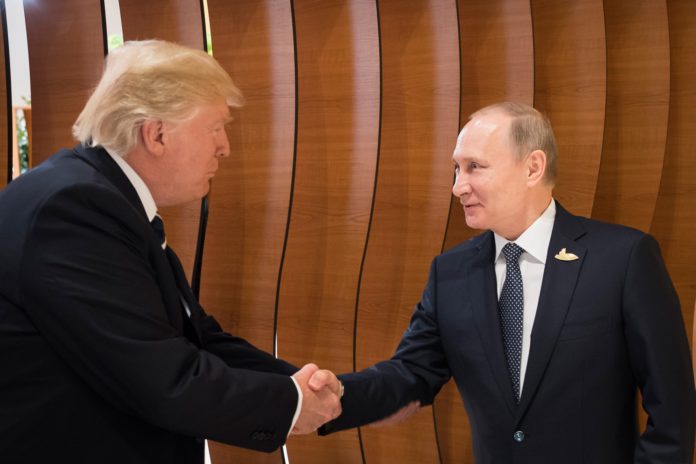 Trump und Putin auf dem Gipfel der G20 in Hamburg.