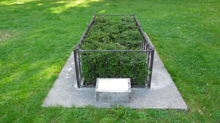 Calvins Grab in Genf.