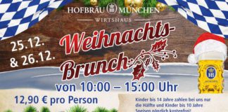Weihnachten? Wohlsein! – Weihnachts-Brunch 2017 im Wirtshaus Berlin Weihnachts-Brunch im Hofbräu München - Wirtshaus Berlin.