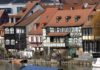Fotoreportage: Bamberg an der Regnitz beeindruckt mit gut erhaltenen Bauten aus mehreren Jahrhunderten Franken in Bundesland Bayern.