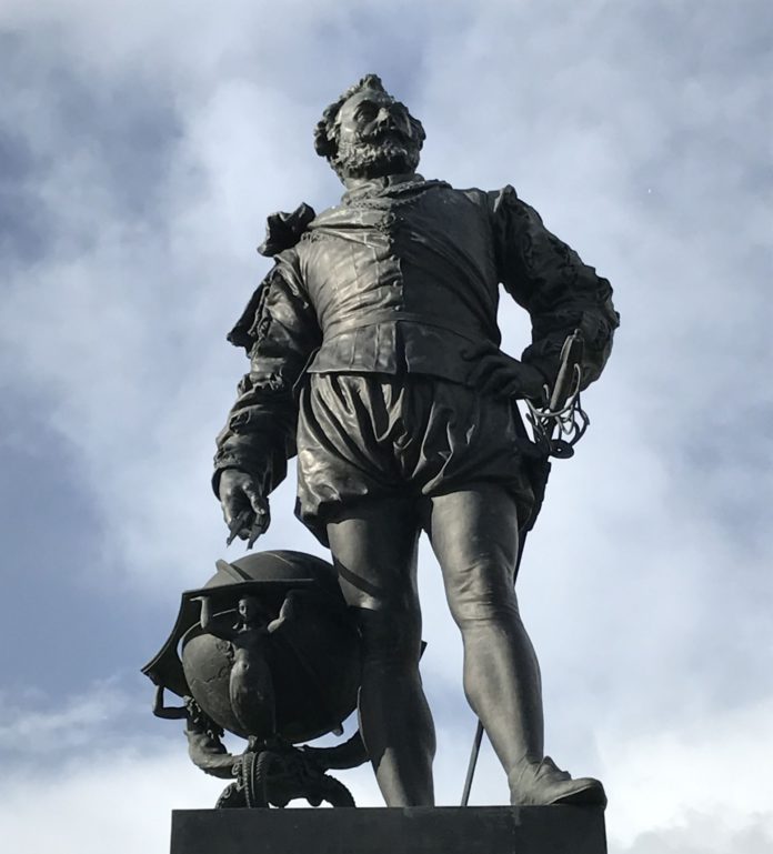 Francis Drake in Plymouth.