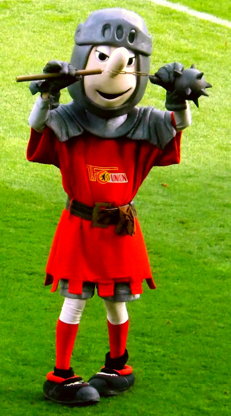 Ritter Keule, Maskottchen des 1. FC Union Berlin.