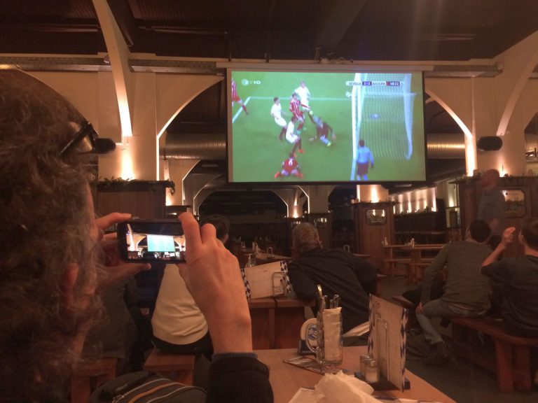 Tor für den FC Bayern München in Sevilla.