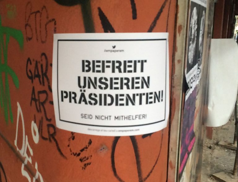 "Befreit unseren Präsidenten!" Carles Puigdemont.