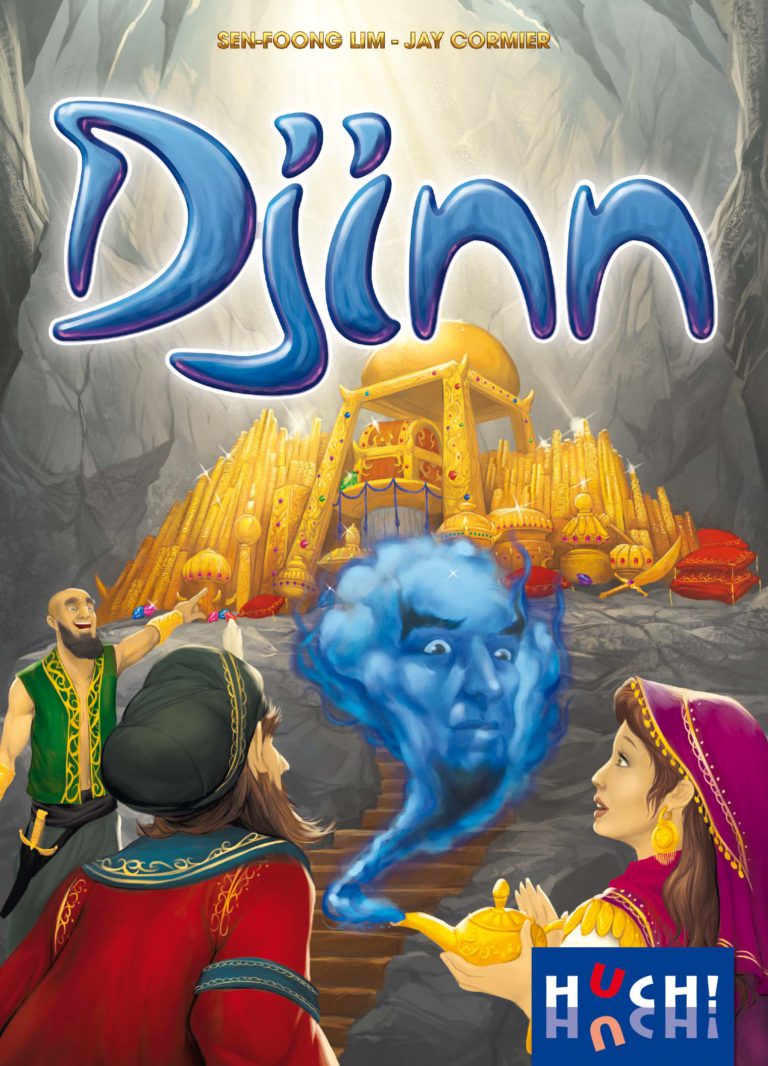 Das Spiel "Djinn" von Huch!