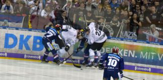 Wer schützt Aubry? – Erneuter Serienausgleich im Halbfinalduell zwischen Berliner Eisbären und Nürnberger Ice Tigers Berliner Eisbären gegen Nürnberger Ice Tigers.