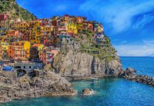 Deutsche Invasion in Italien Cinque Terre.