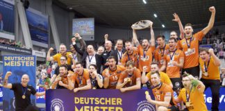 Meisterschafts-Finale: Mit Power-Volleyball gewinnen die Berlin Volleys gegen Rekordmeister VfB Friedrichshafen und holen ihren neunten Titel