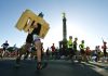 77 Sekunden schneller als Dennis Kimetto – Eliud Kipchoge gewinnt in Rekordzeit den Berlin-Marathon 2018 Marathon in Berlin.