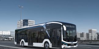 Der neue MAN Lion’s City E-Bus und CNG auf der IAA Nutzfahrzeuge 2018 in Hannover Ein MAN Lion`s City E-Bus.