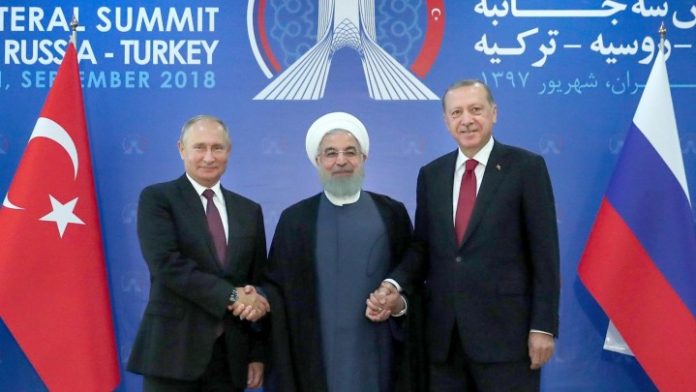 Putin, Rohani und Erdogan in Teheran Anfang September 2018.