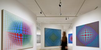 Städelmuseum und Centre Pompidou würdigen das Werk von Victor Vasarely in einer Retrospektive Ausstellung "Victor Vasarely. Im Labyrinth der Moderne" im Städelmuseum in Frankfurt am Main.