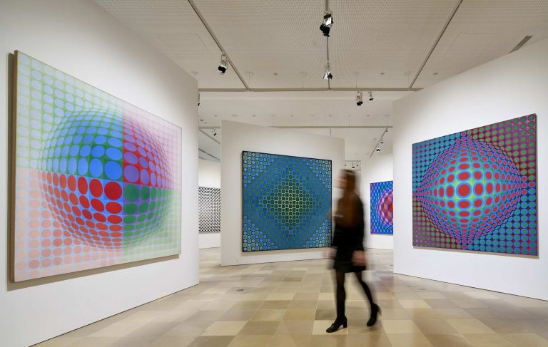 Ausstellung "Victor Vasarely. Im Labyrinth der Moderne" im Städelmuseum in Frankfurt am Main.