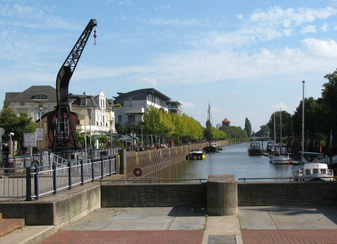 Ein Hafen in Oldenburg.