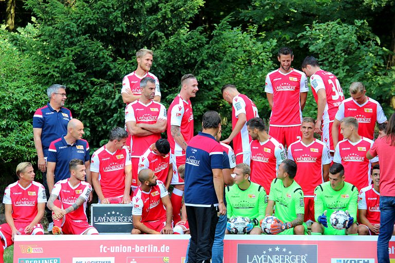 Mannschaftsfoto 1. FC Union Berlin im Sommer 2018