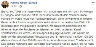 Hamed Abdel-Samad: „YouTube sperrt meinen Kanal!“ – Zensur oder soll eine kritische Stimme zum Schweigen gebracht werden?
