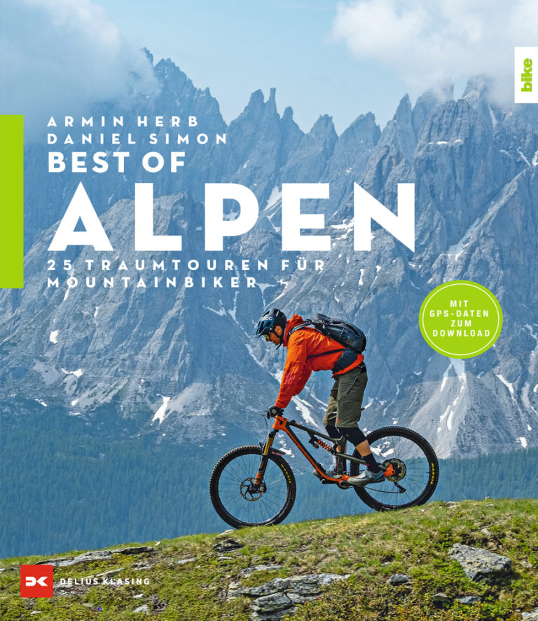 Mehr Anglizismen als Alpen im „Best-of Alpen“ betitelten Buch für Bergradler der Sprachpanscher Armin Herb und Daniel Simon