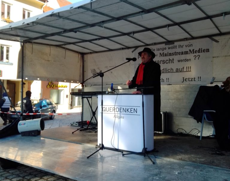 Dokumentation: Für Frieden, Wahrheit und Demokratie – Rede von Wolfgang Effenberger, gehalten am 13.2.2021 in Kaufbeuren