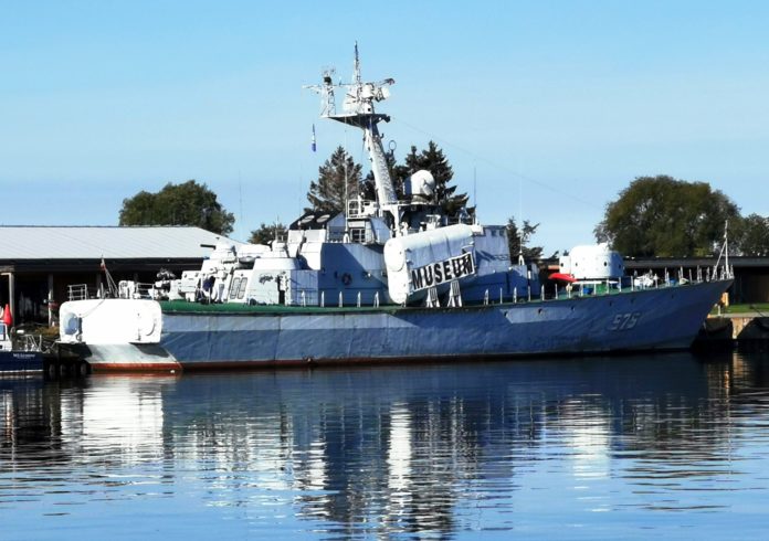 Ex-DDR-NVA-Raketenschnellboot Hans Baimler in Peenrmünde.