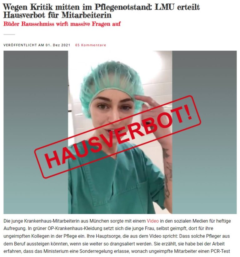 „Wollen wir jetzt Kranken helfen oder wollen wir einfach nur alle dazu zwingen, sich impfen zu lassen?“ – Im Apartheidstaat BRD zeigen immer mehr Deutsche die häßliche Fratze des Totalitarismus!