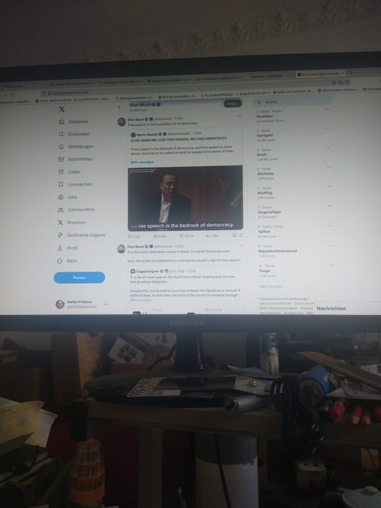Oberster Gerichtshof Brasiliens beschließt die sofortige Aussetzung der Plattform X