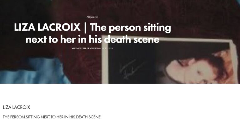 Neue Galerie Gladbeck mit neuer Ausstellung – Werke von Liza Lacroix