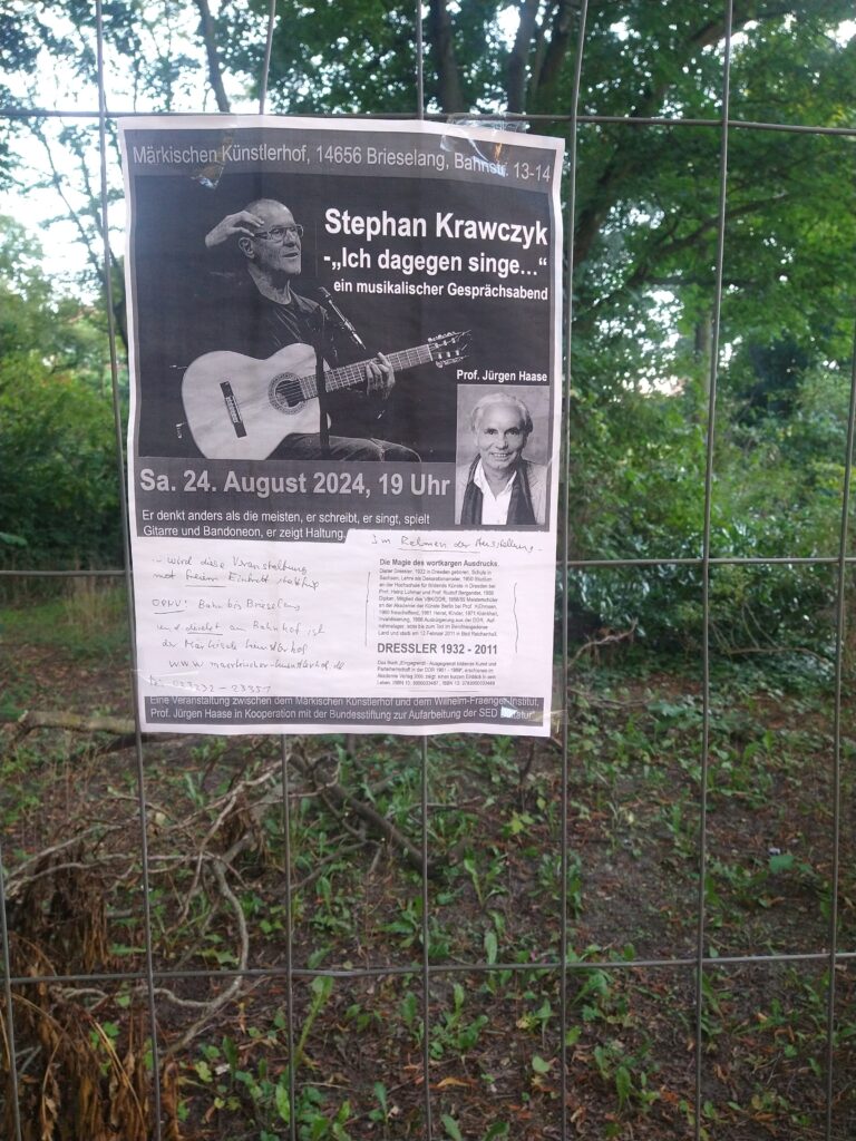 „Ich dagegen singe…“ – Ein musikalischer Gesprächsabend mit Stephan Krawczyk