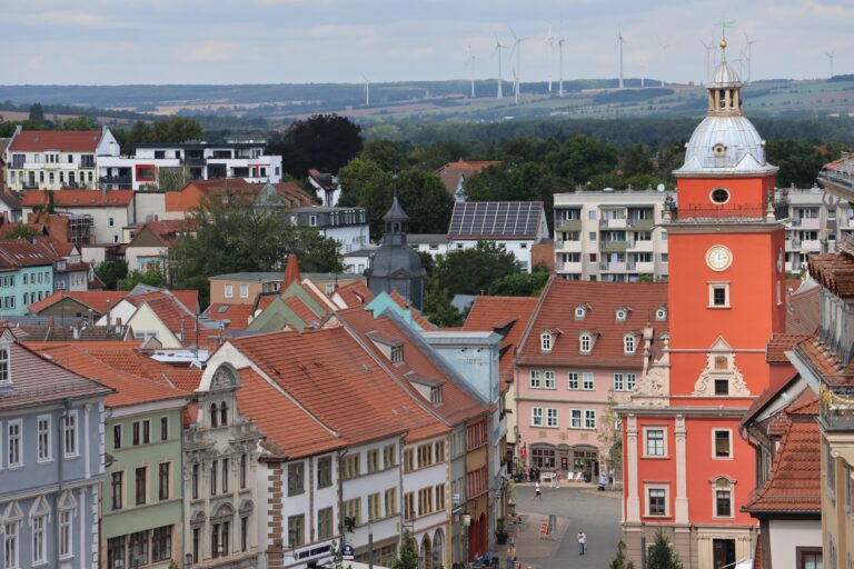 Gotha, einst erst Residenzstadt im Herzogtums Sachsen-Gotha-Altenburg, dann Hauptstadt des Herzogtums Sachsen-Coburg und Gotha