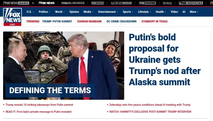 Auszug aus einem Bildschirmfoto vom 17.8.2025, 10:40 Uhr mitteleuropäische Zeit Quelle: WELTEXPRESS