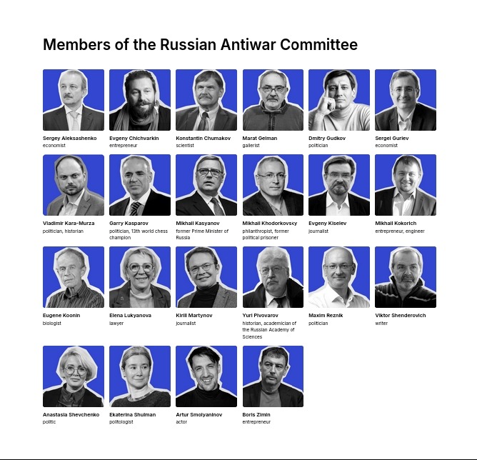 Members of The Russian Antiwar Committee Bildschirmfoto Berlin 2025-10-14 18-51 Uhr SP