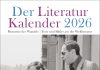 Der Literaturkalender 2026