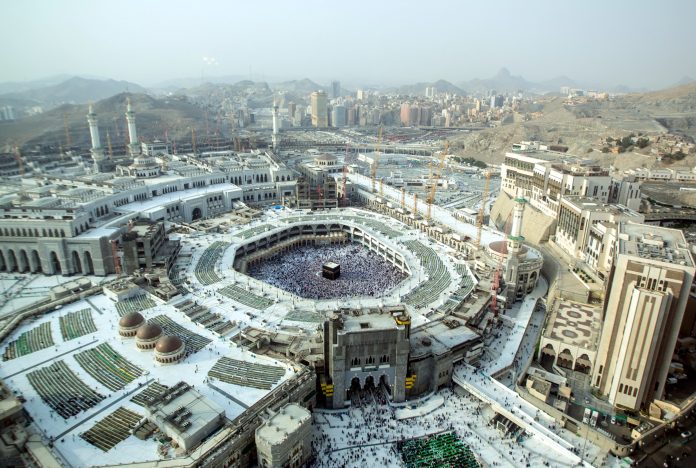 Große Mosche in Mekka im arabischen Königreich der Saud-Dynastie. Foto: Saudipics.com, CC BY-SA 4..0, BU: Stefan Pribnow