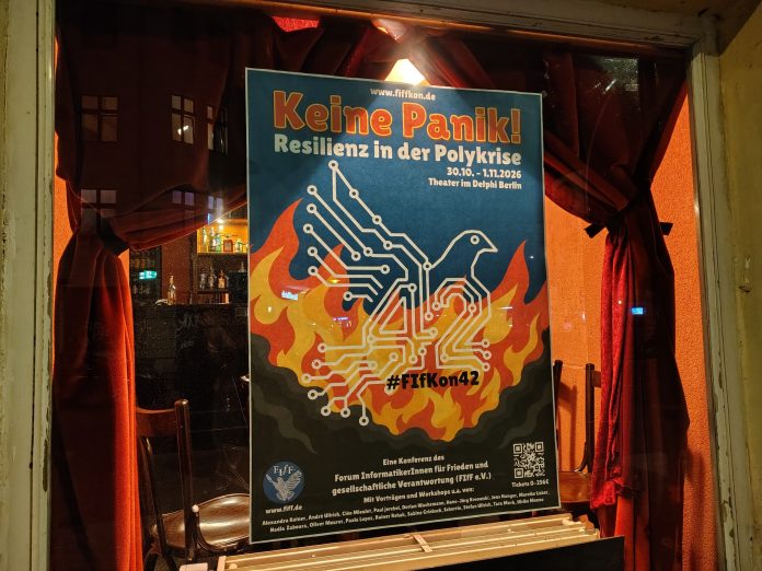 "Keine Panik" in Berlin. © Münzenberg Medien, Foto / BU: Stefan Pribnow, Ort und Datum der Aufnahme: Berlin, 1.10.2026