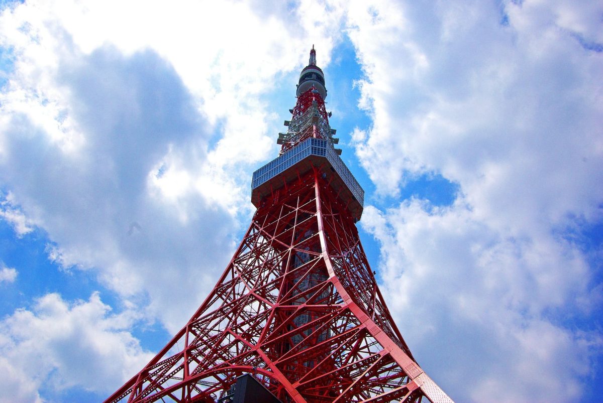 Der Turm von Tokio, Japans Hauptstadt.