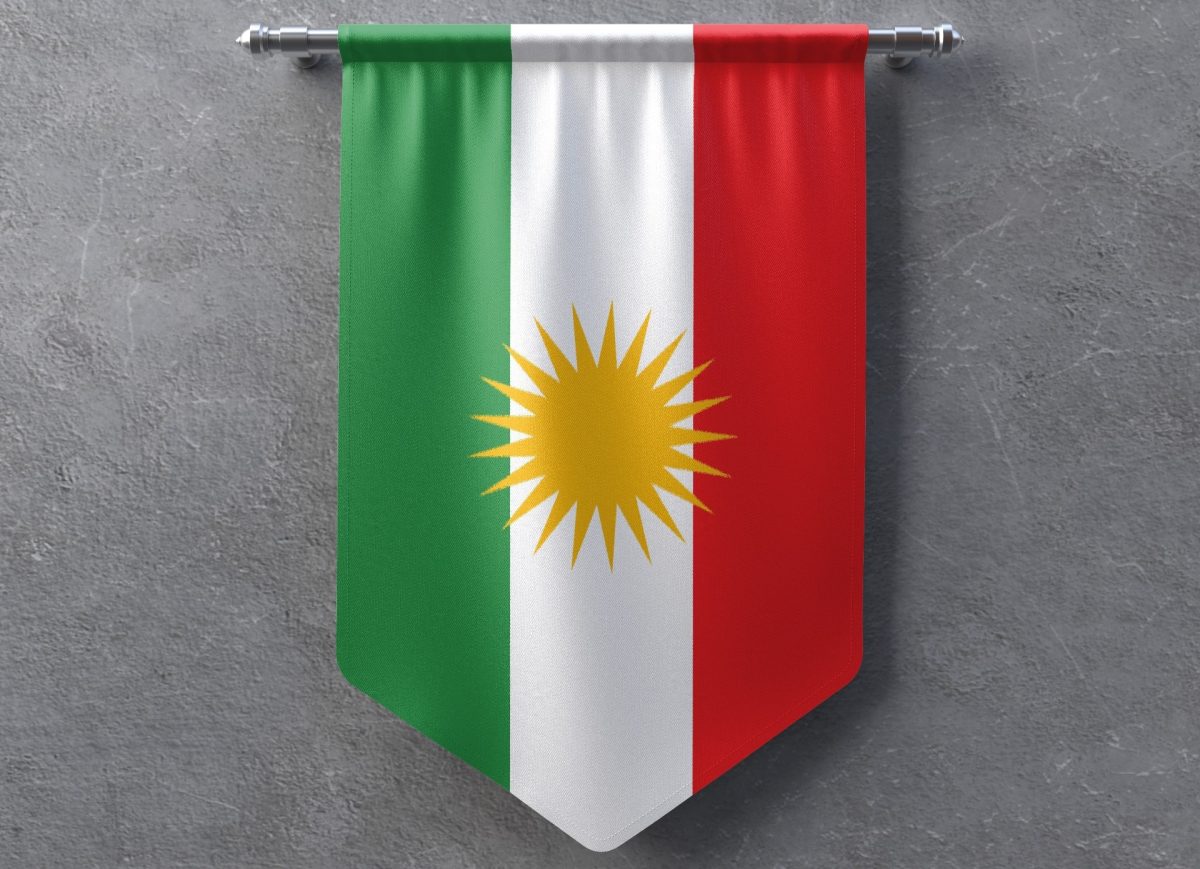 Ein Wimpel vom nicht existierenden Staat Kurdistan. Quell: Pixabay, Foto: Masoud Zada